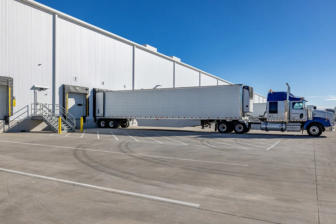 Southwest Warehouse Services Exterior Truck Loading Dock Truck Arriving